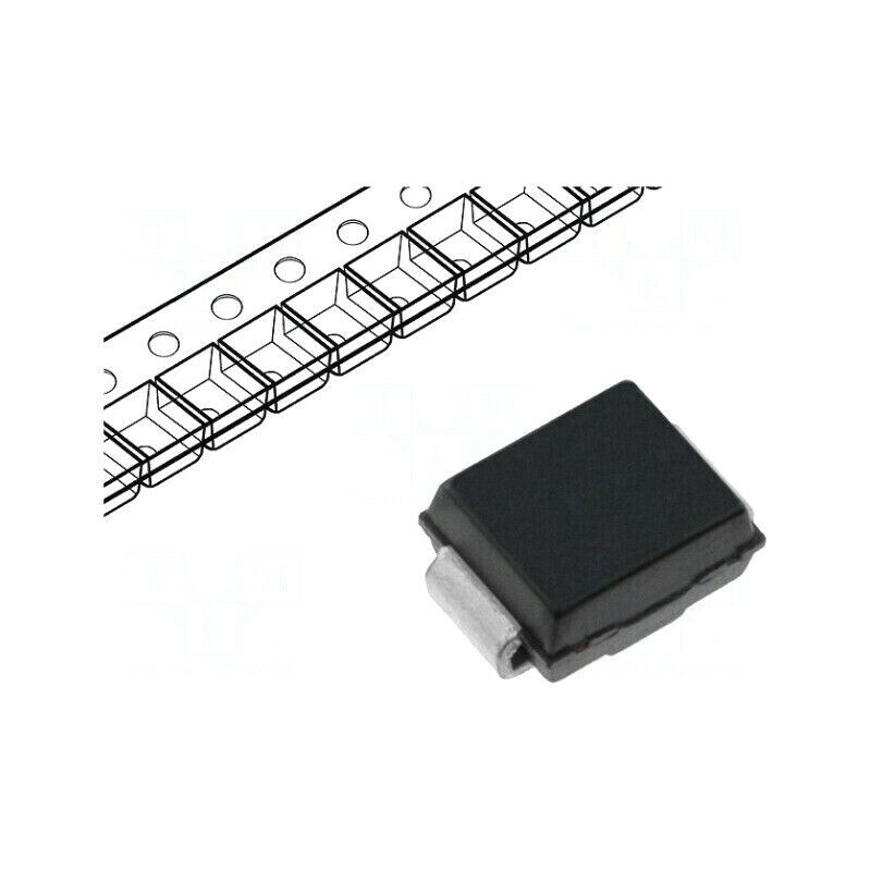 STPS140U Schottky Rectifier, 40 V, 1 A, Single, DO-214AA (SMB), 2 Pins, 500 mV