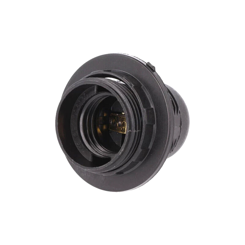 PWD.3006  Lampholder: for lamp; E27; with flange; Body: black; Ø: 41mm; L: 61mm