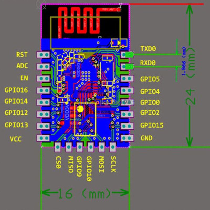 ESP8266 ESP-12E Serial Wireless WIFI Port Transceiver Module NE0063 NEW UK