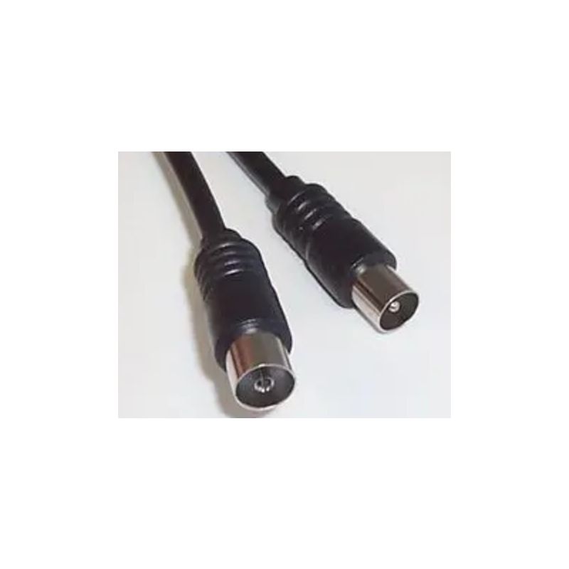 COAXIAL PLUG-SOCKET 1.5M BLACK