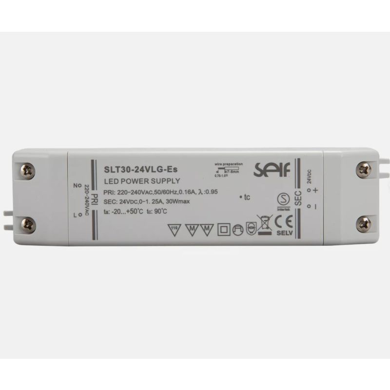 Self Electronics SLT30-24VLG-ES 24.0 V/DC/0-1.25 A 30 W IP20