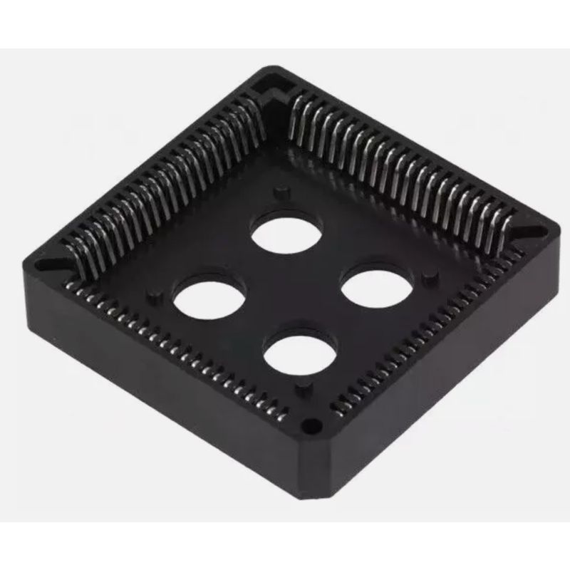 PLCC 84 SOCKET integrated circuits; PLCC84; THT; phosphor bronze; tinned