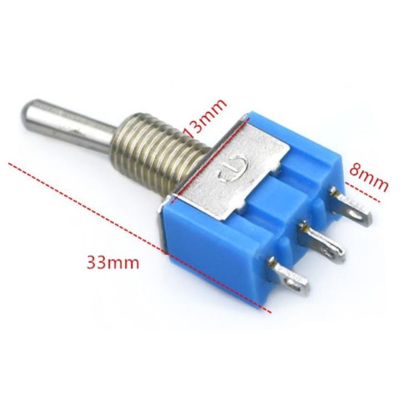 MTS-103 Mini Toggle Switch SPDT 3-Pin ON/OFF/on 6