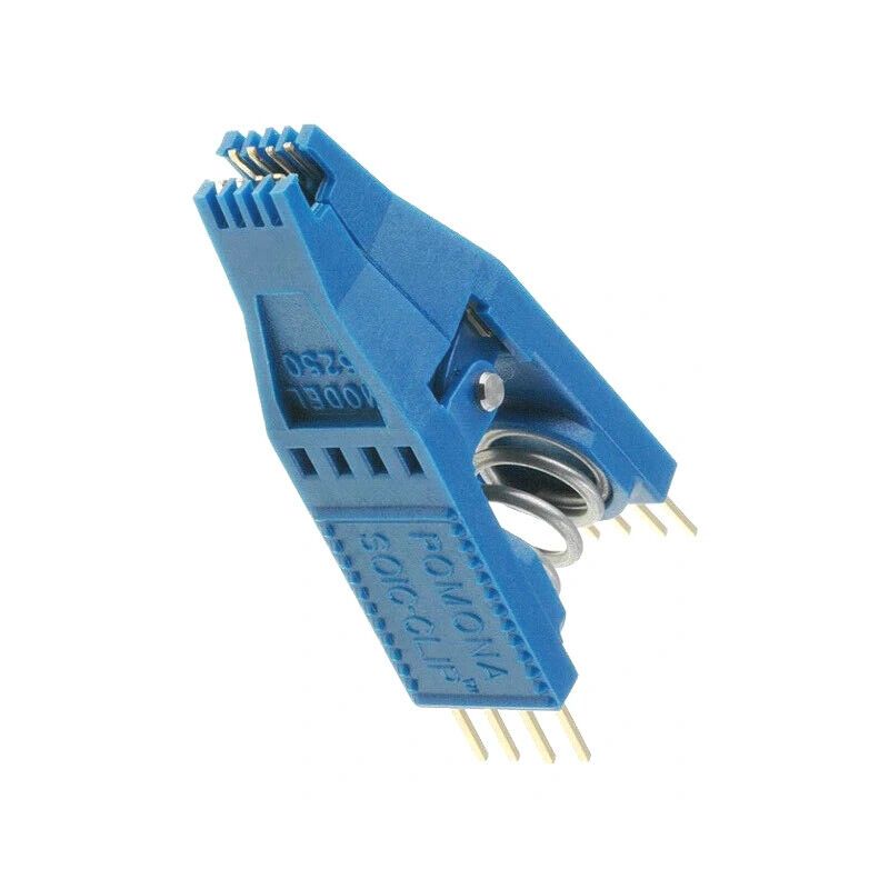 POM5250 Test clip; PIN: 8; blue; Row pitch: 10.92/6.6mm; gold-platedUK COMPANY